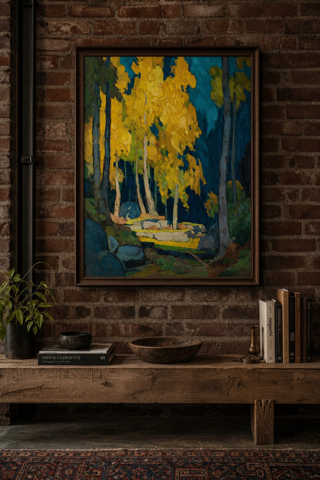 Aspen Gold art print on white background