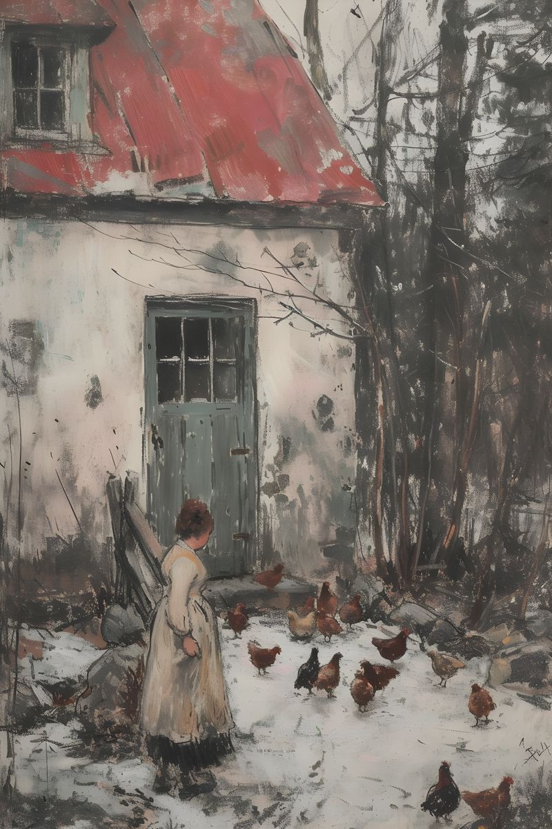 Hen Morning