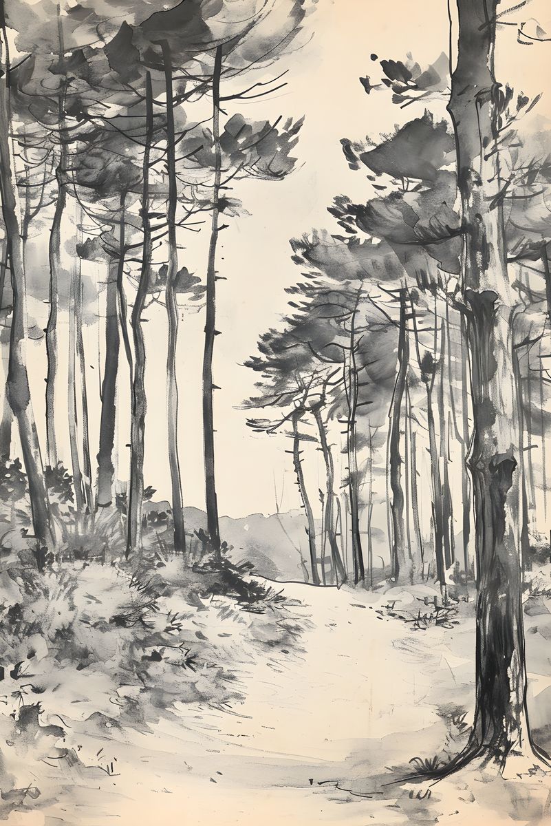Wind Through Pines