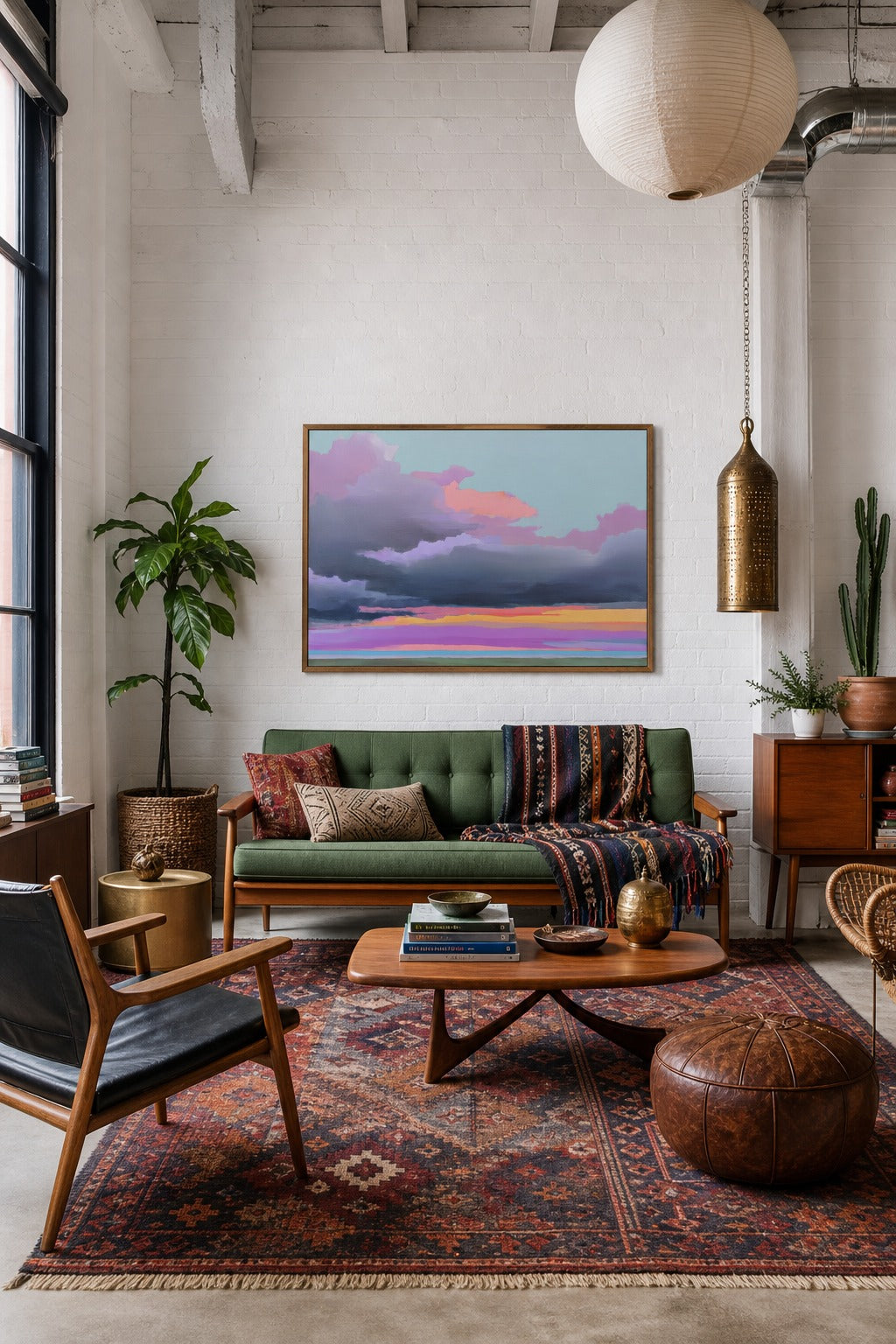Before the Break art print displayed in a modern interior
