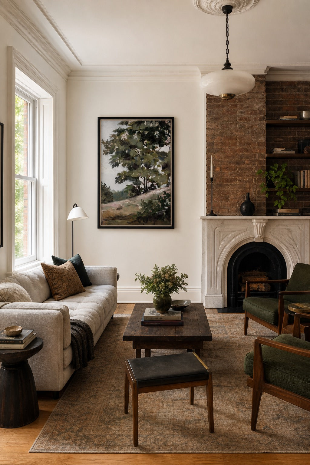 Blossom Hill art print displayed in a modern interior