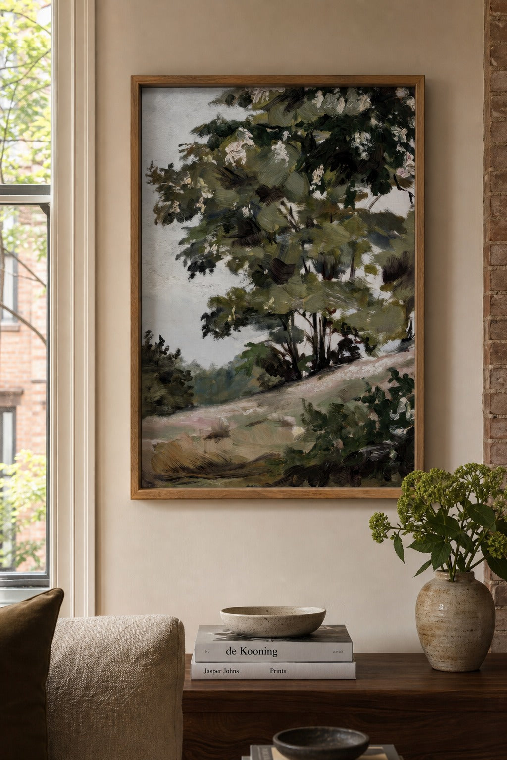 Blossom Hill art print on white background