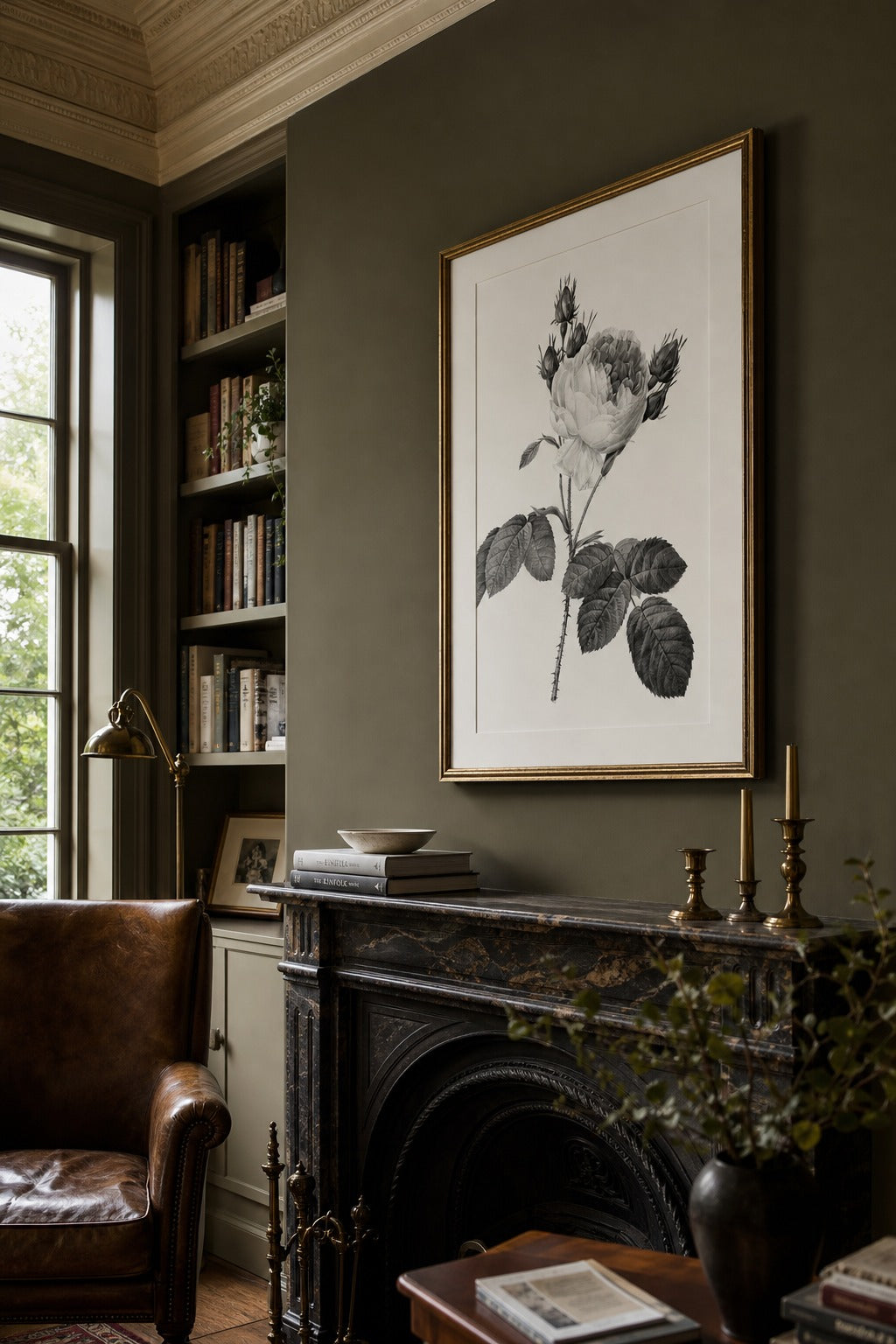 Briar art print, angled perspective view