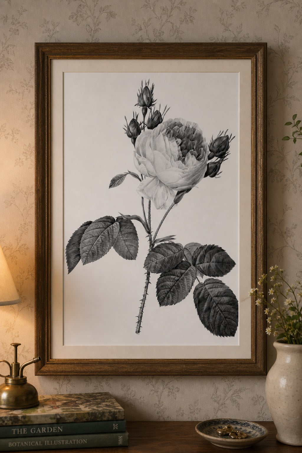 Briar art print on white background