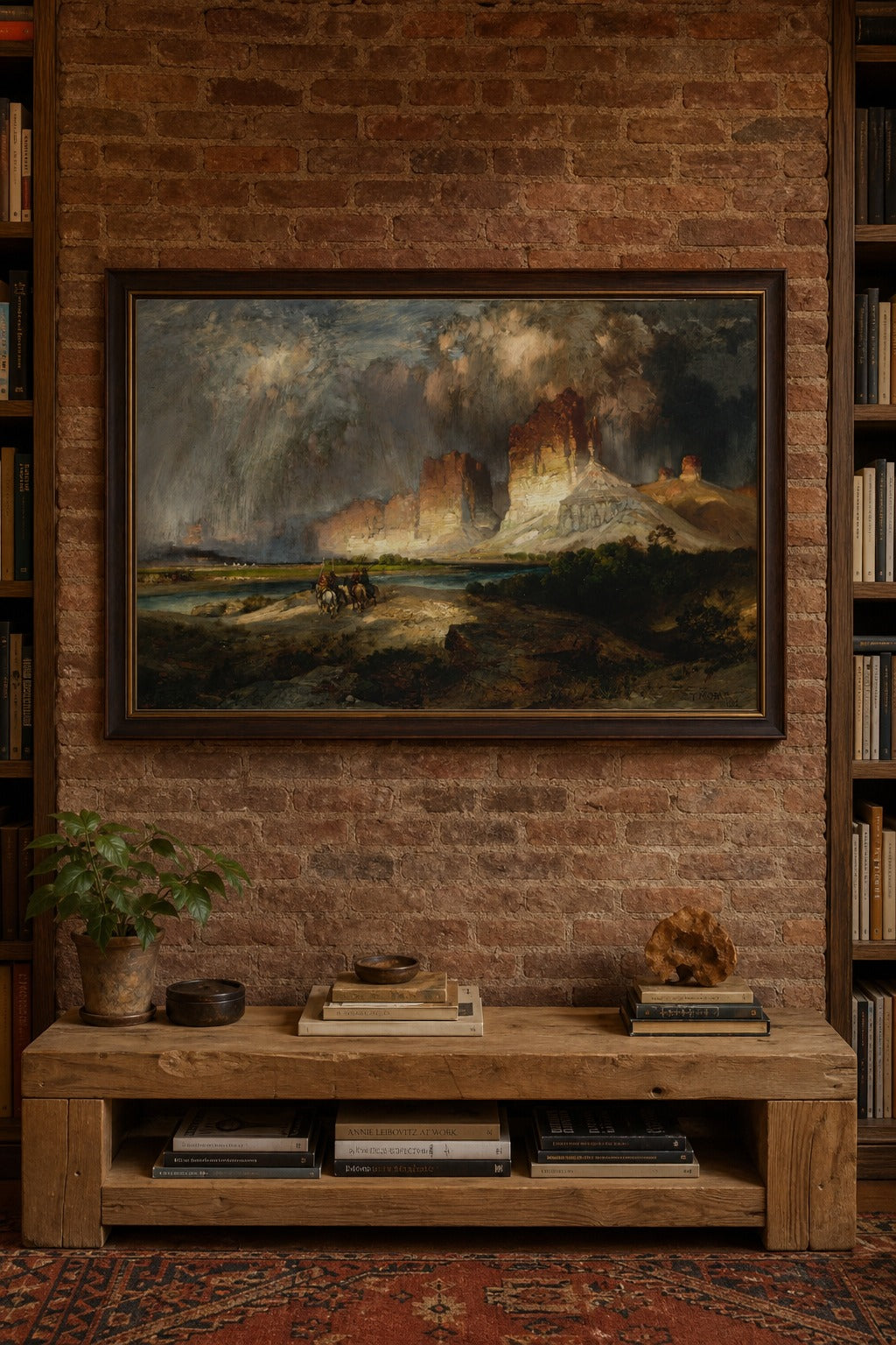 Canyon Storm art print on white background