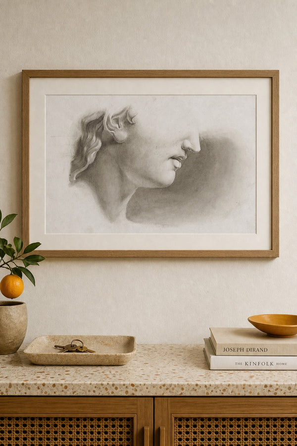 Cast Study art print on white background