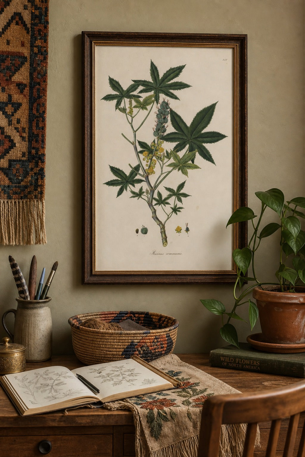 Castor Study art print, close-up detail view