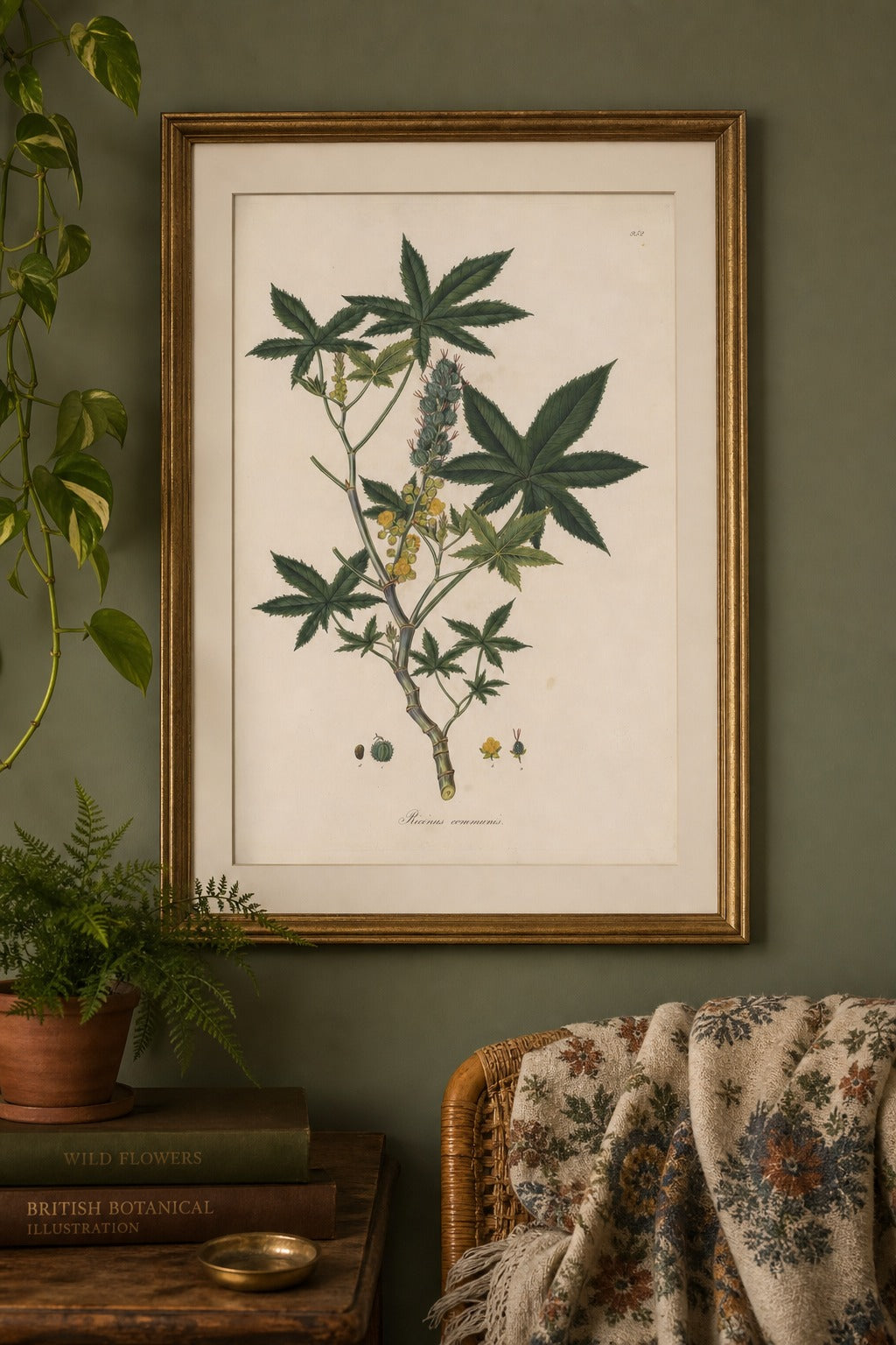 Castor Study art print on white background