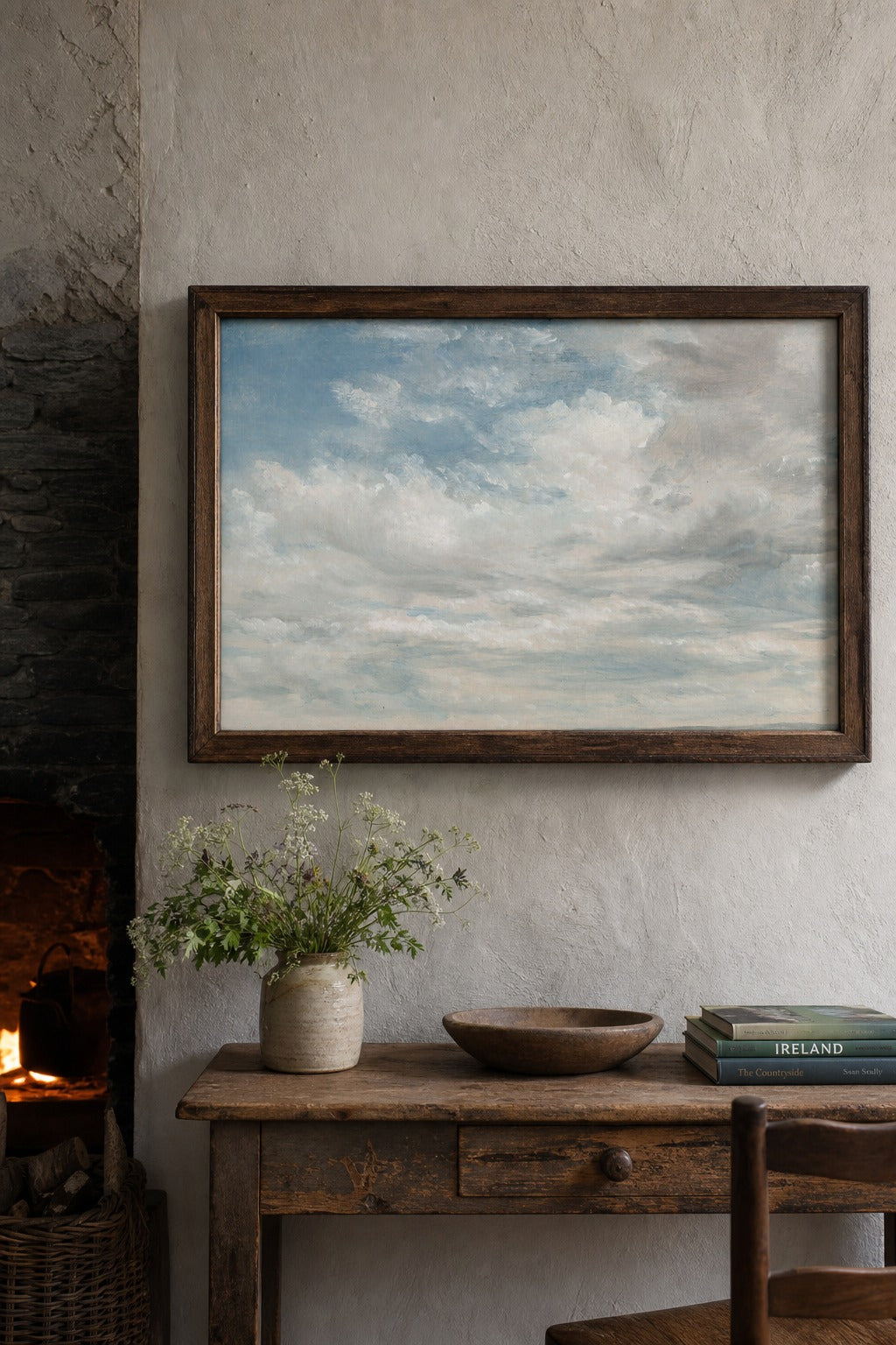 Cloud Study art print on white background