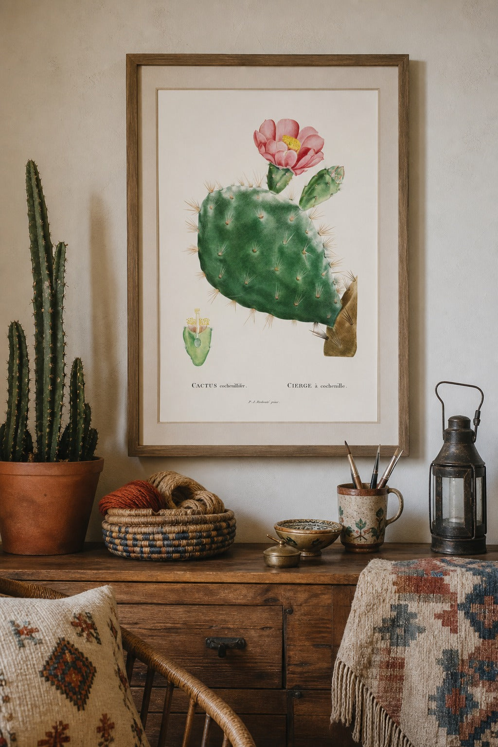Cochenille art print, close-up detail view