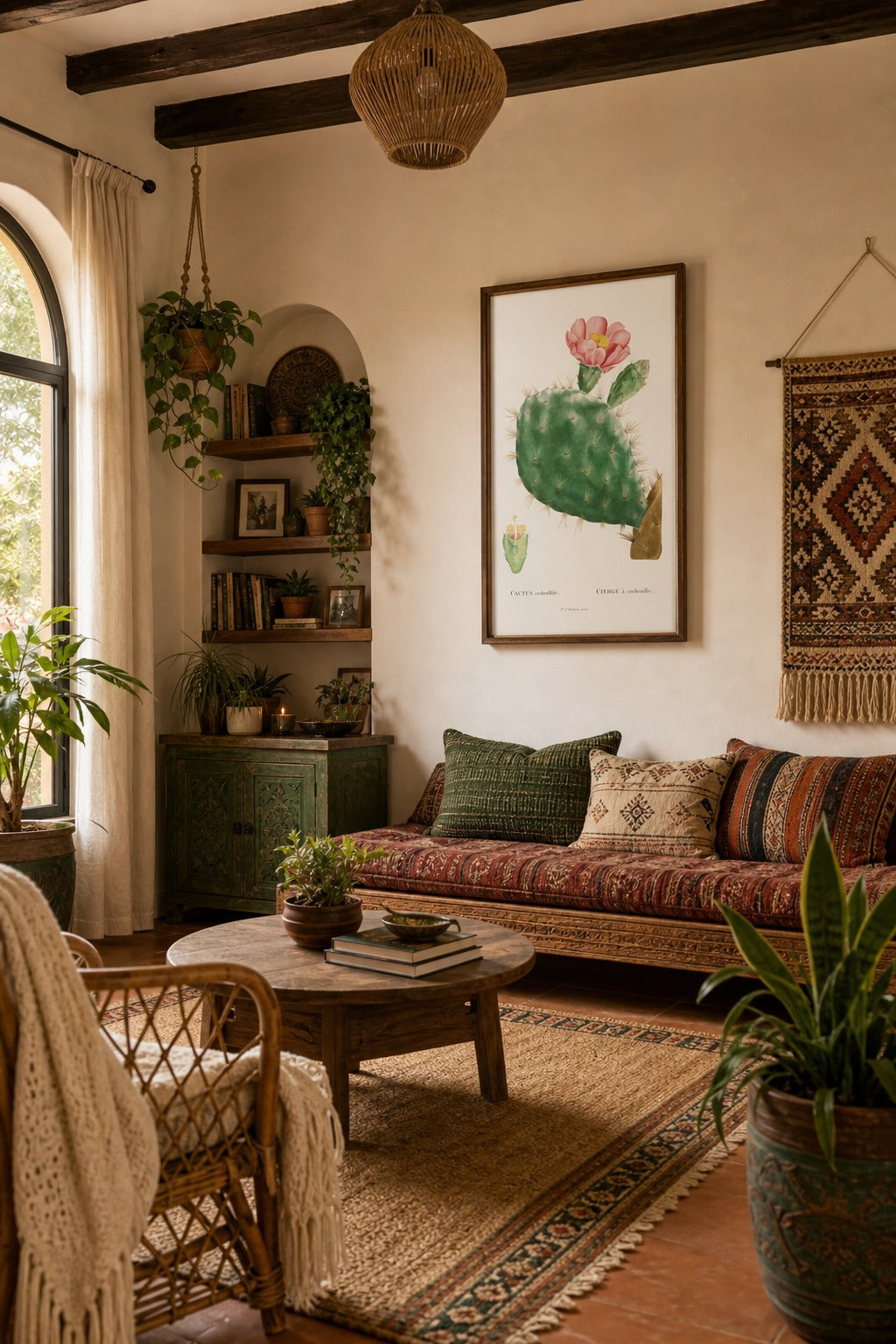 Cochenille art print displayed in a modern interior