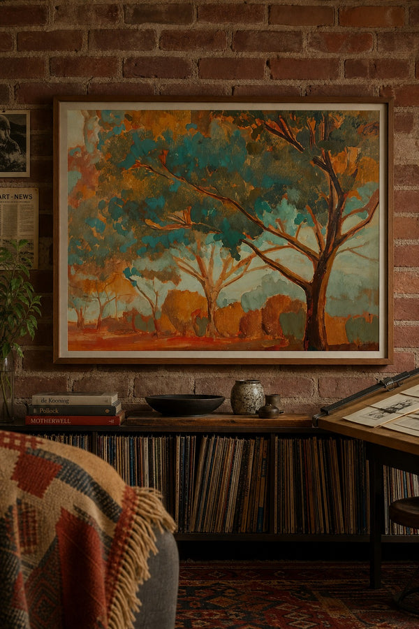 Copper Grove art print on white background