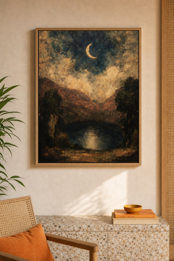 Crescent Watch art print on white background