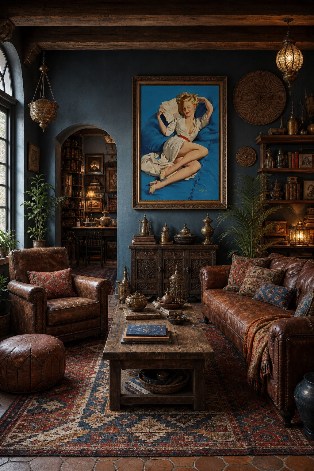 Dear Paulie art print displayed in a modern interior