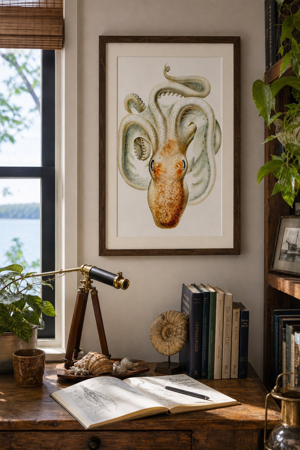 Deep Eight art print, close-up detail view