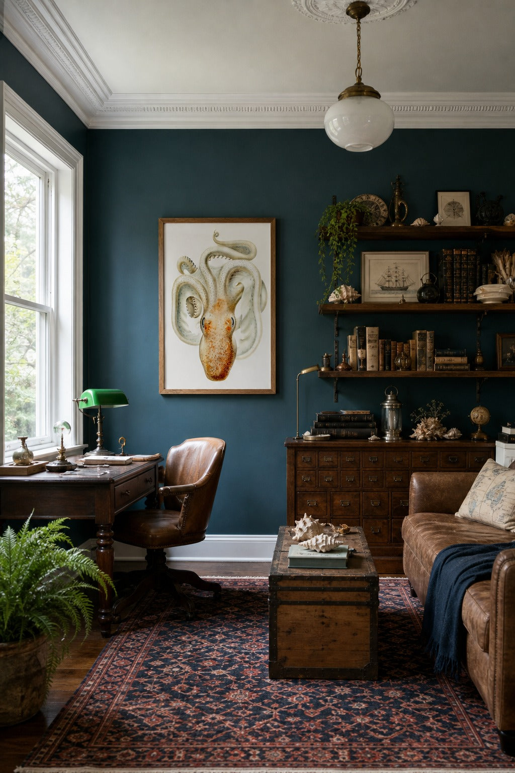 Deep Eight art print displayed in a modern interior