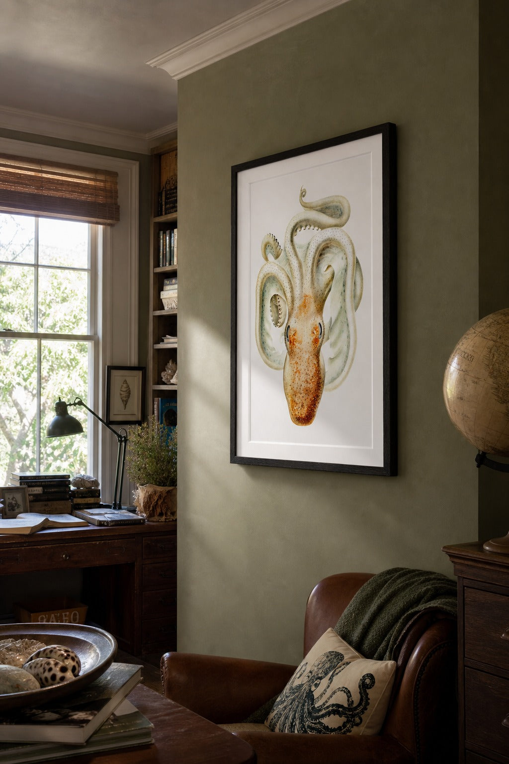 Deep Eight art print, angled perspective view