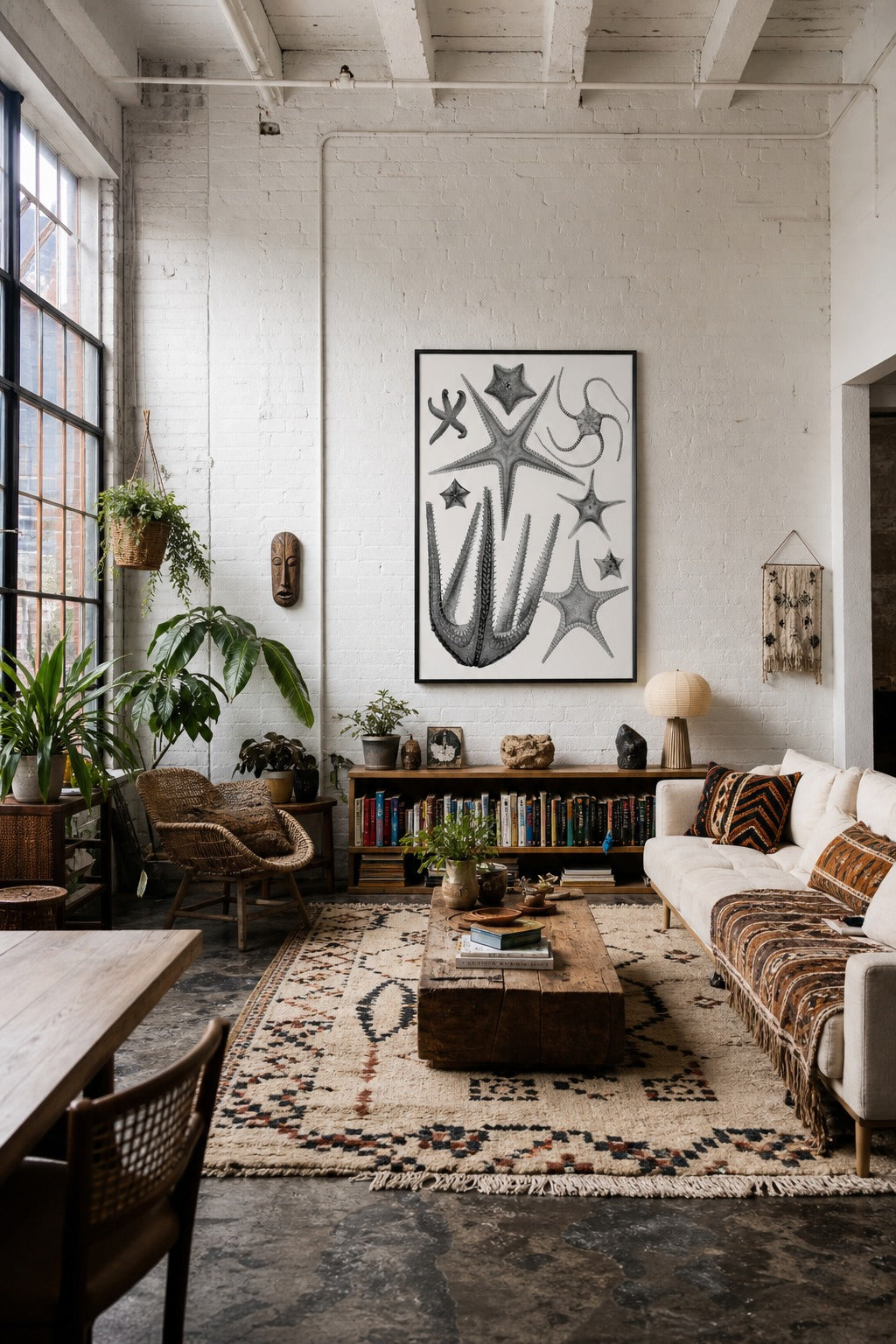 Deep Tide art print displayed in a modern interior