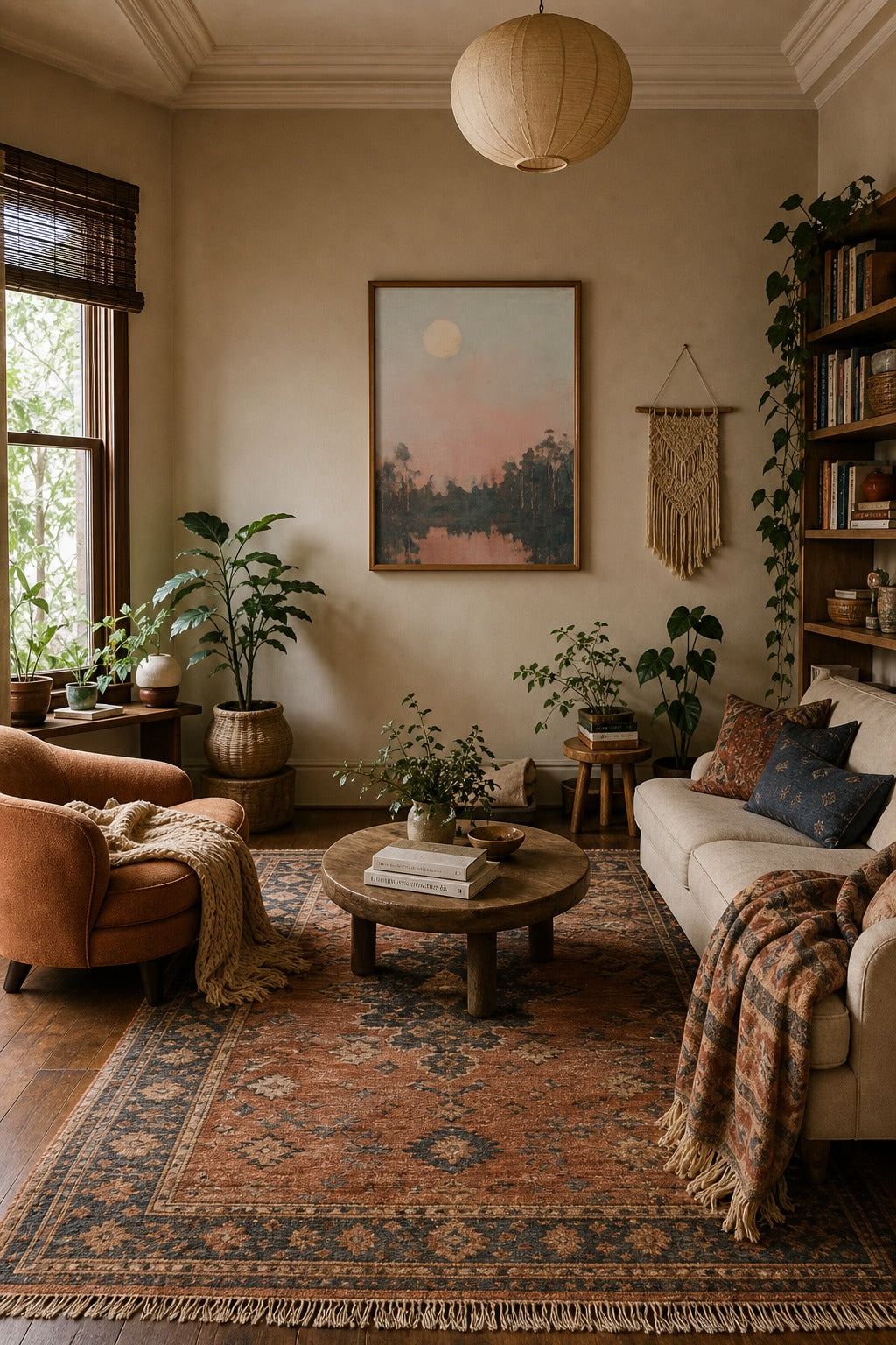 Dusk Water art print displayed in a modern interior