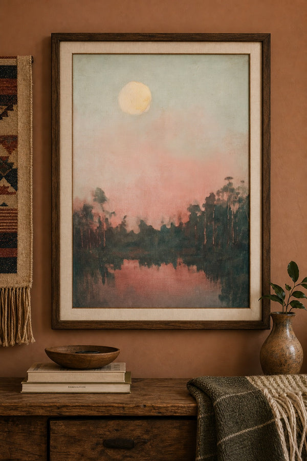 Dusk Water art print on white background