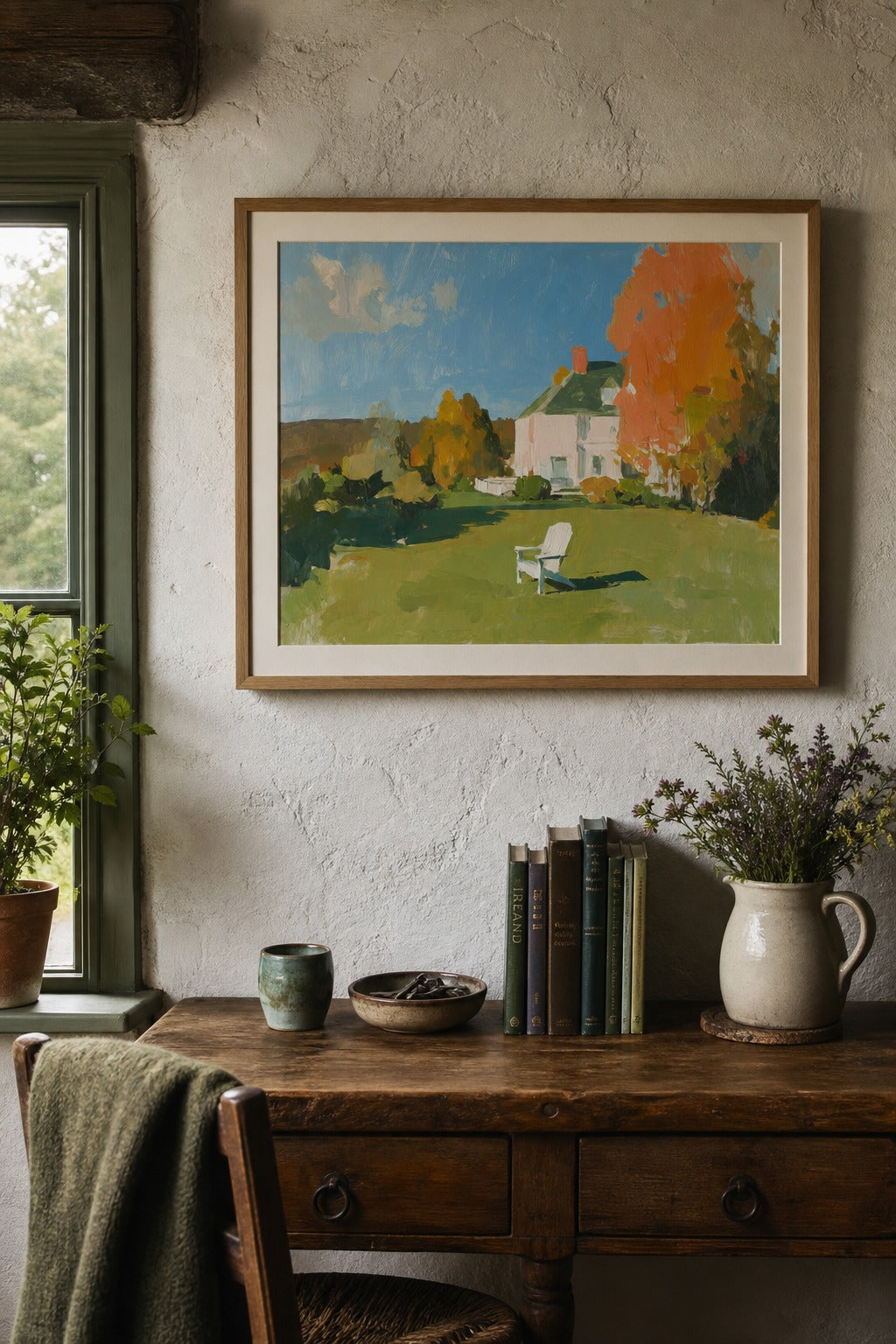 Empty Season art print, close-up detail view