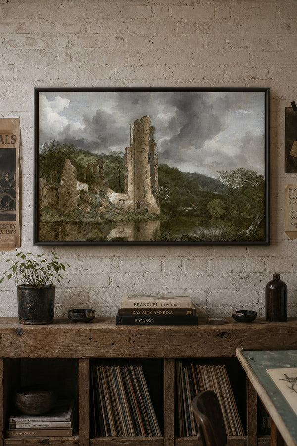 Fallen Keep art print on white background