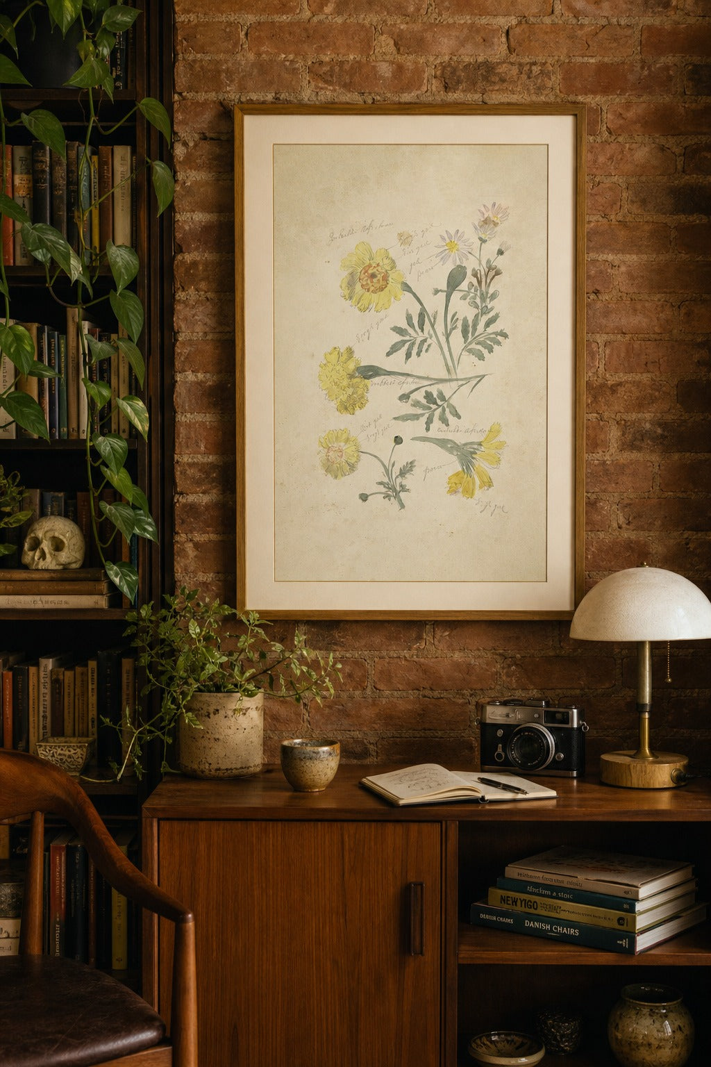 Field Notes art print, close-up detail view