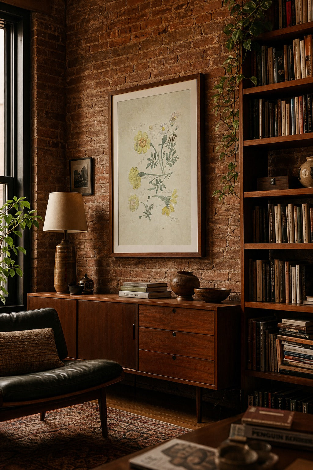 Field Notes art print, angled perspective view