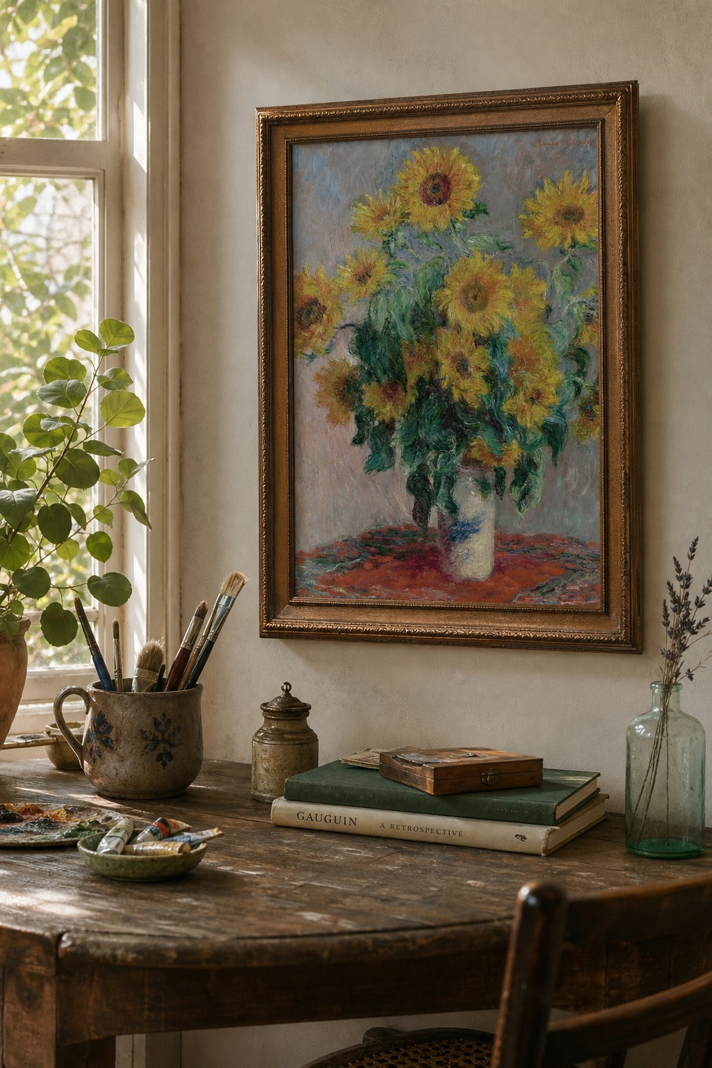 Full Bloom art print, close-up detail view