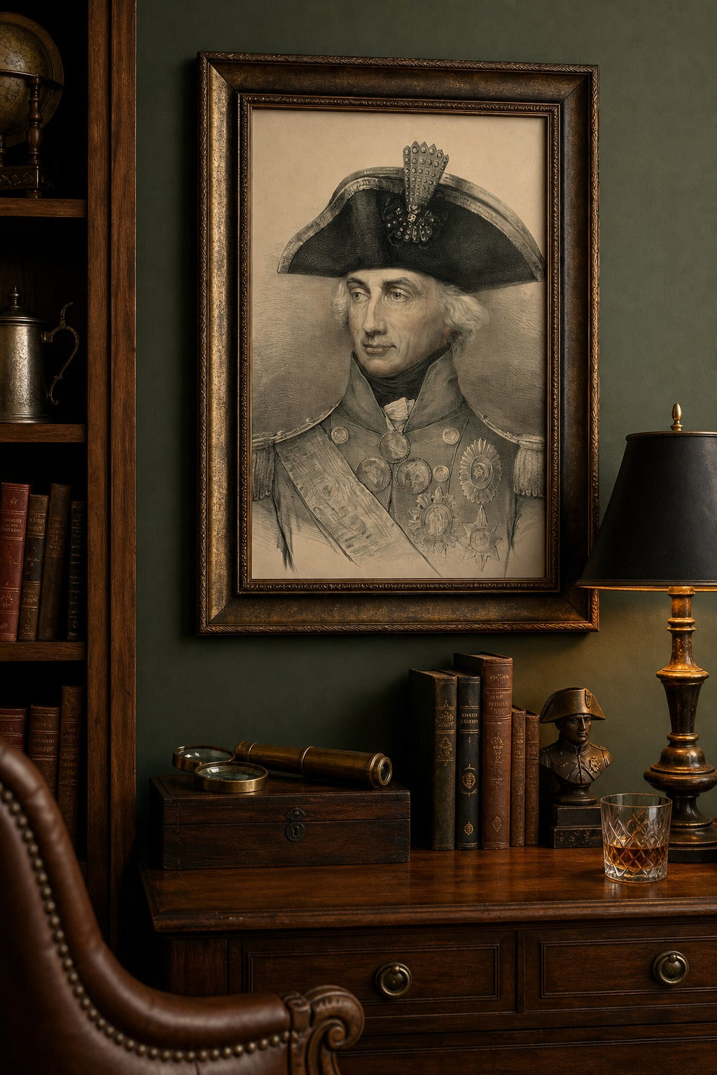 Full Honours art print, close-up detail view