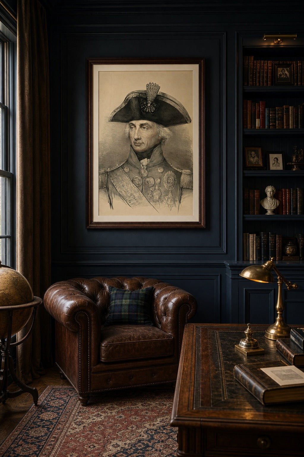 Full Honours art print shown to scale on a wall