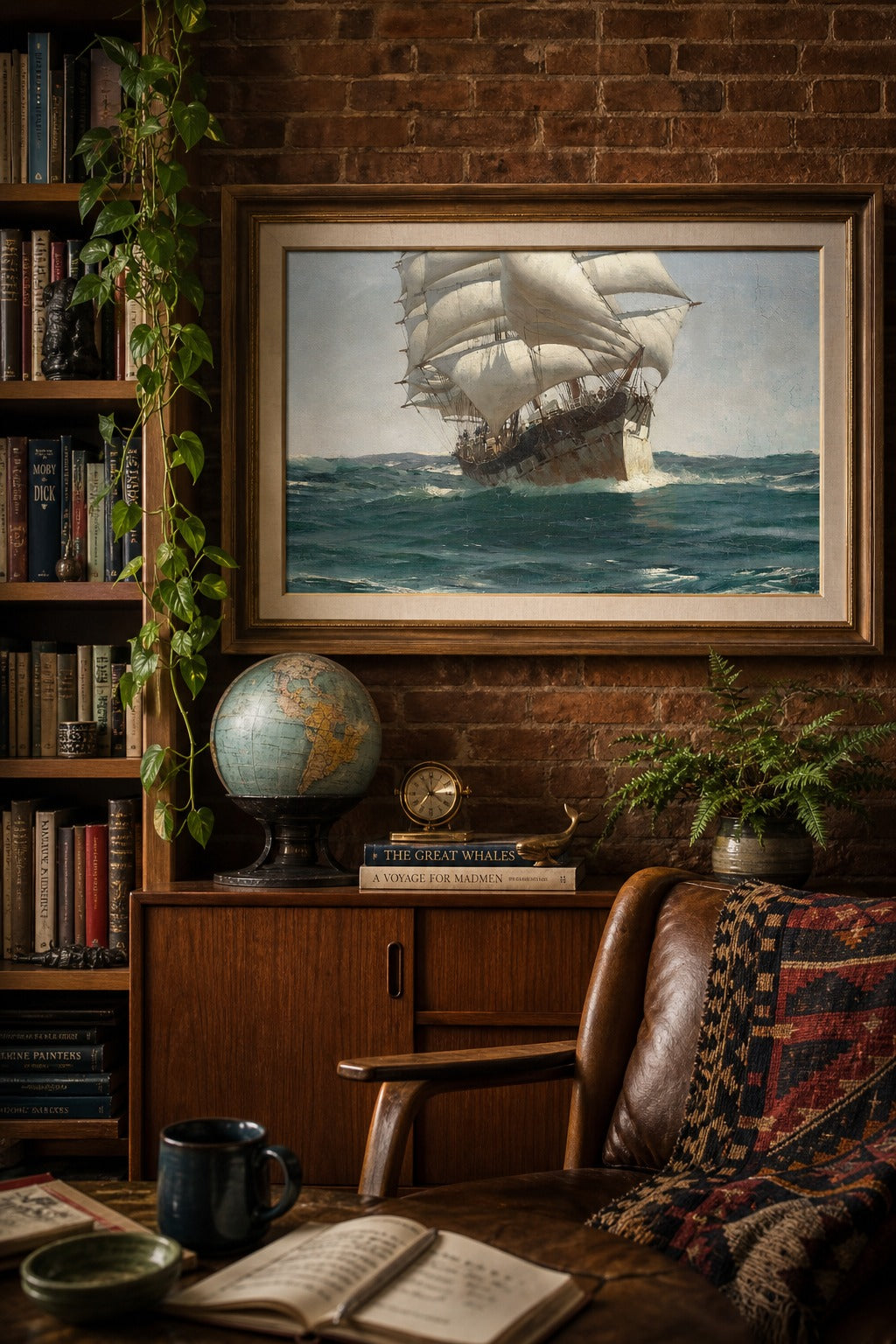 Full Sail art print, close-up detail view