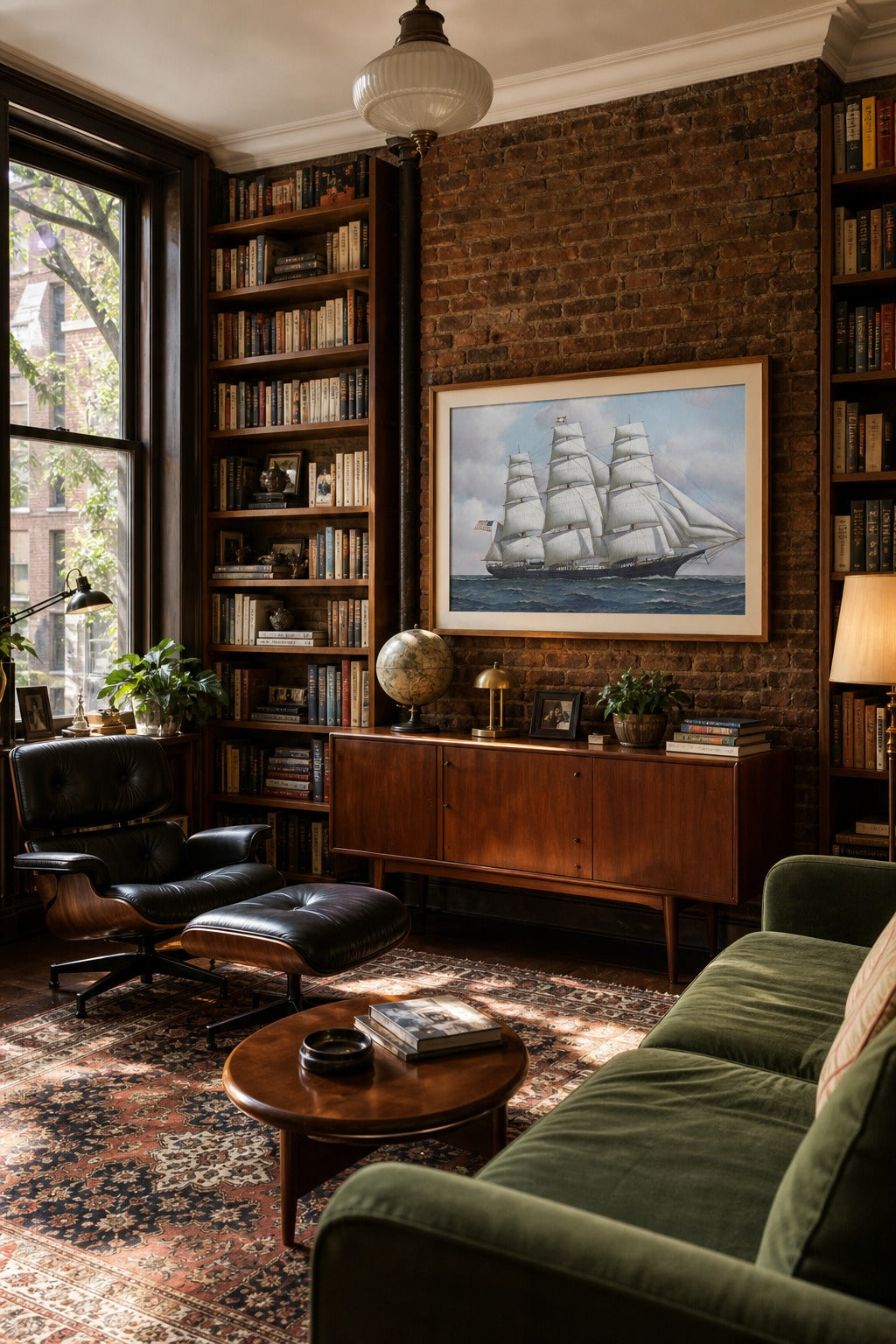 Full Sail art print displayed in a modern interior