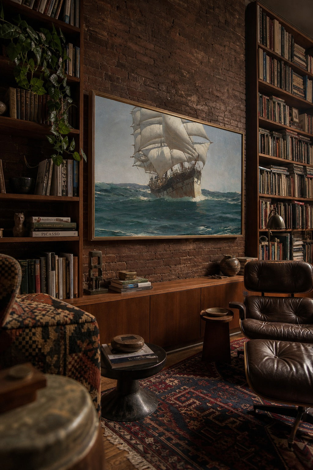 Full Sail art print, angled perspective view