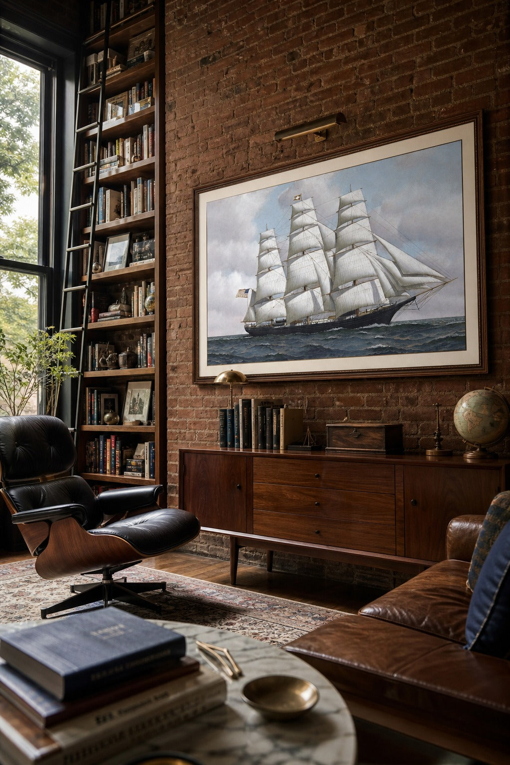 Full Sail art print, angled perspective view
