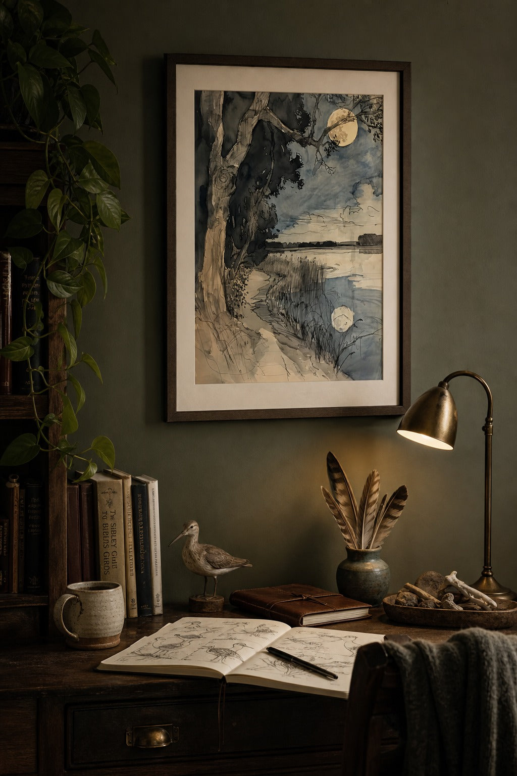 Full Tide art print, close-up detail view
