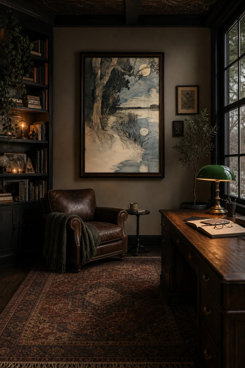 Full Tide art print displayed in a modern interior