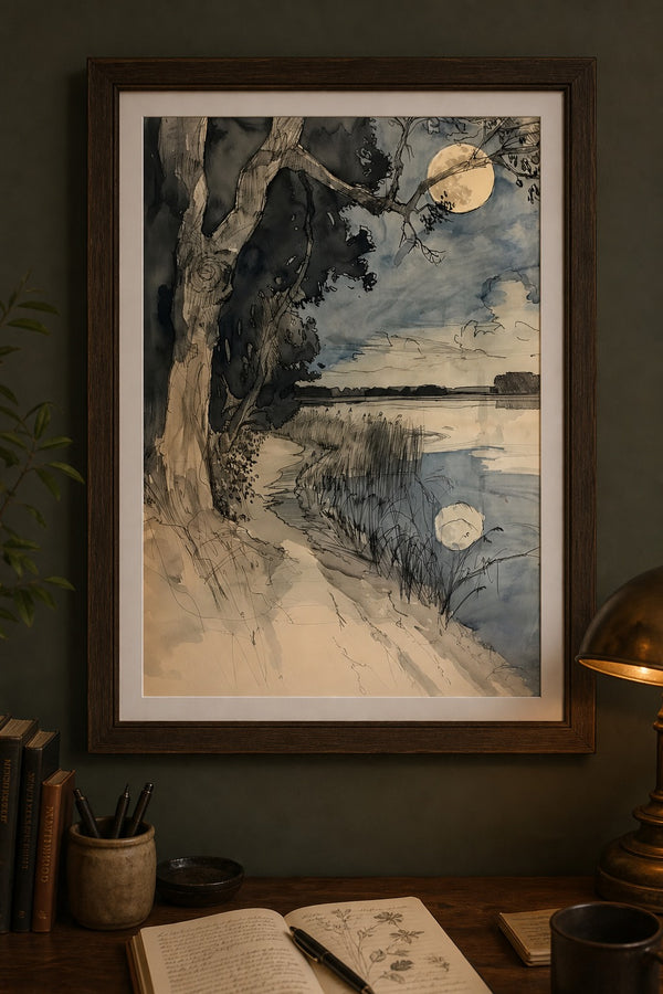 Full Tide art print on white background