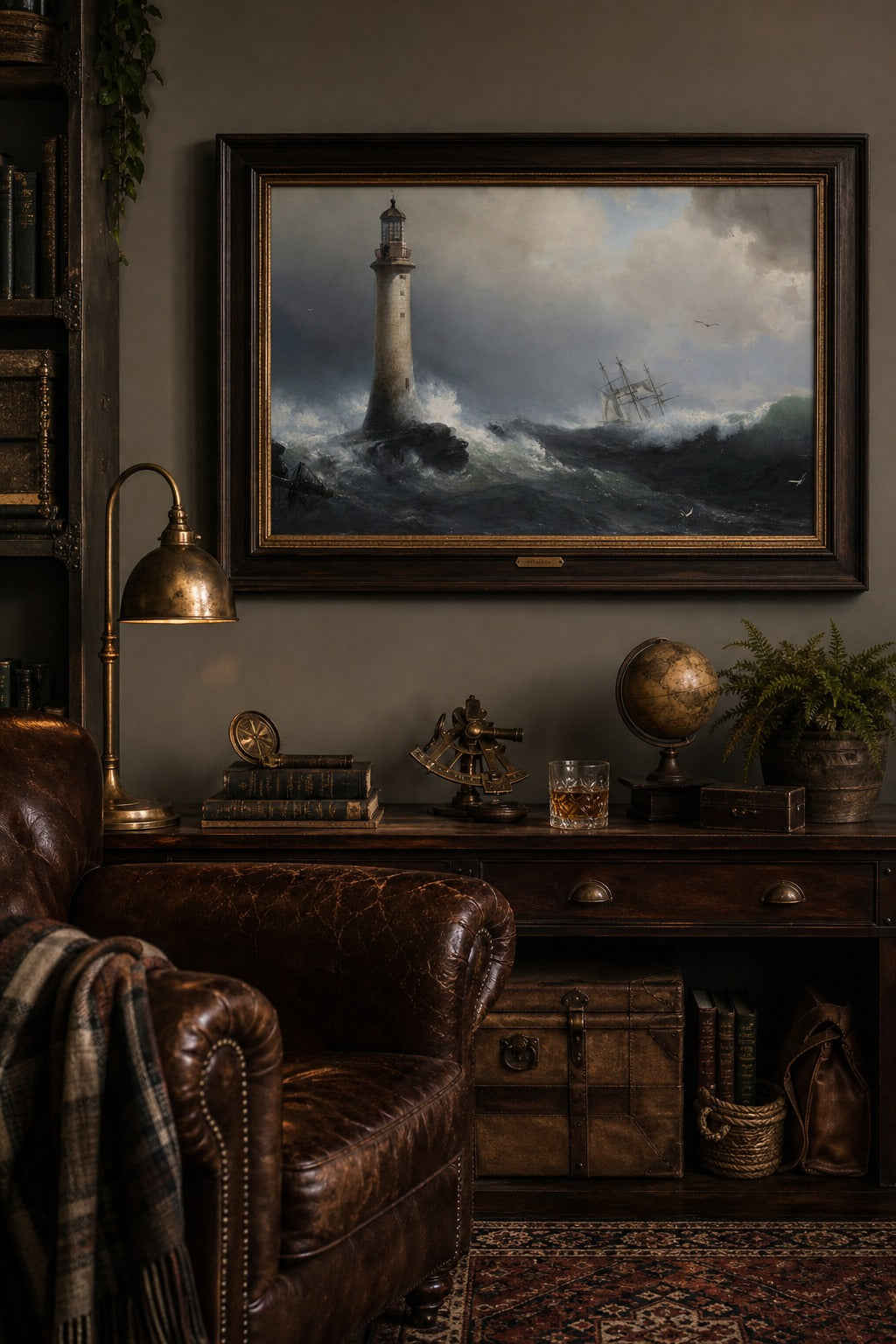 Gale Watch art print, close-up detail view