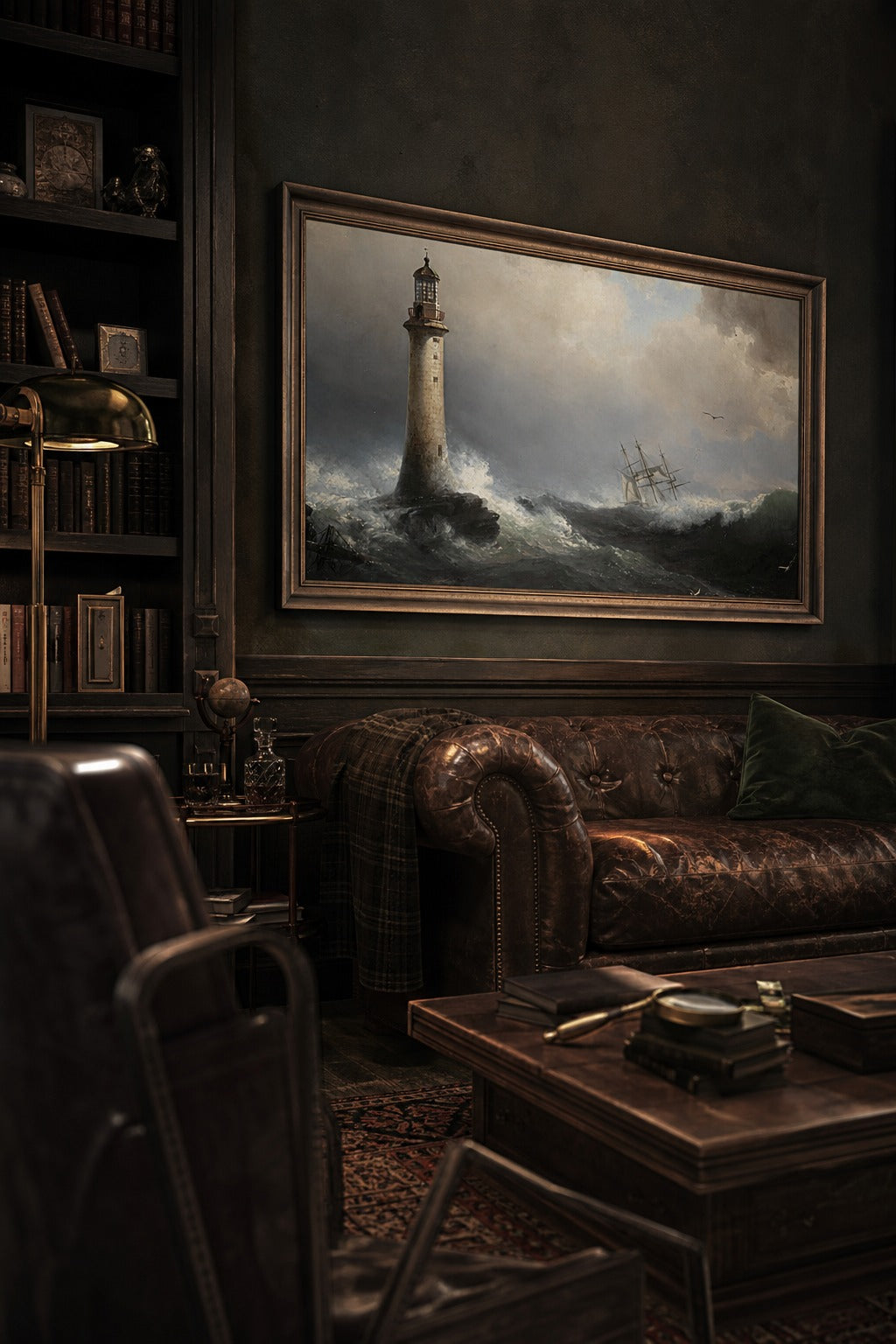 Gale Watch art print, angled perspective view