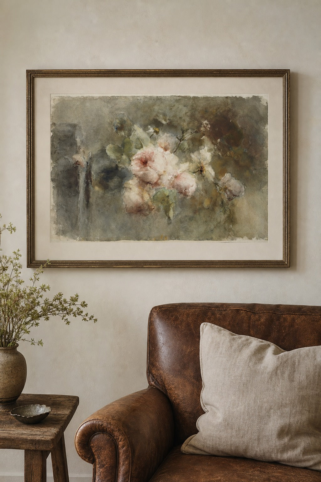 Garden Mist art print on white background