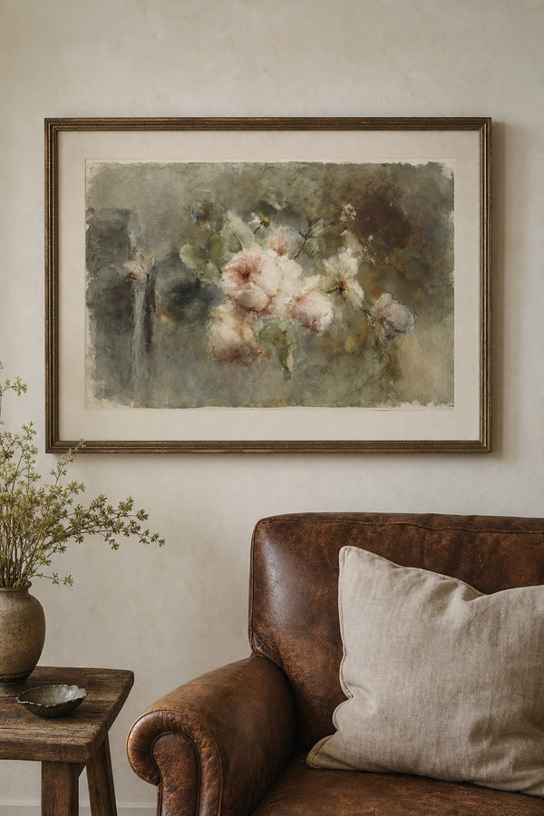 Garden Mist art print on white background