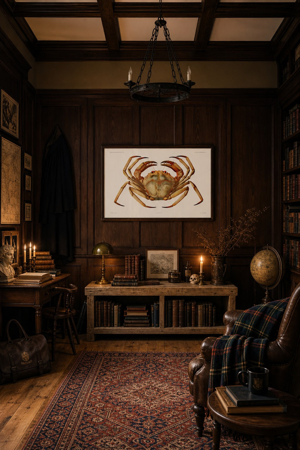 Geryon art print displayed in a modern interior