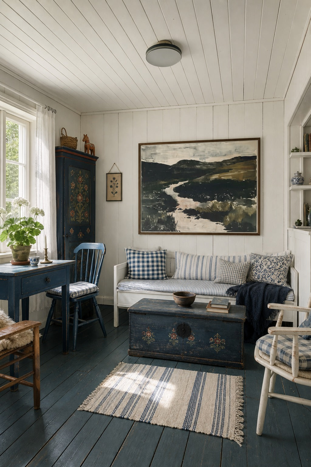 Glen Low art print displayed in a modern interior