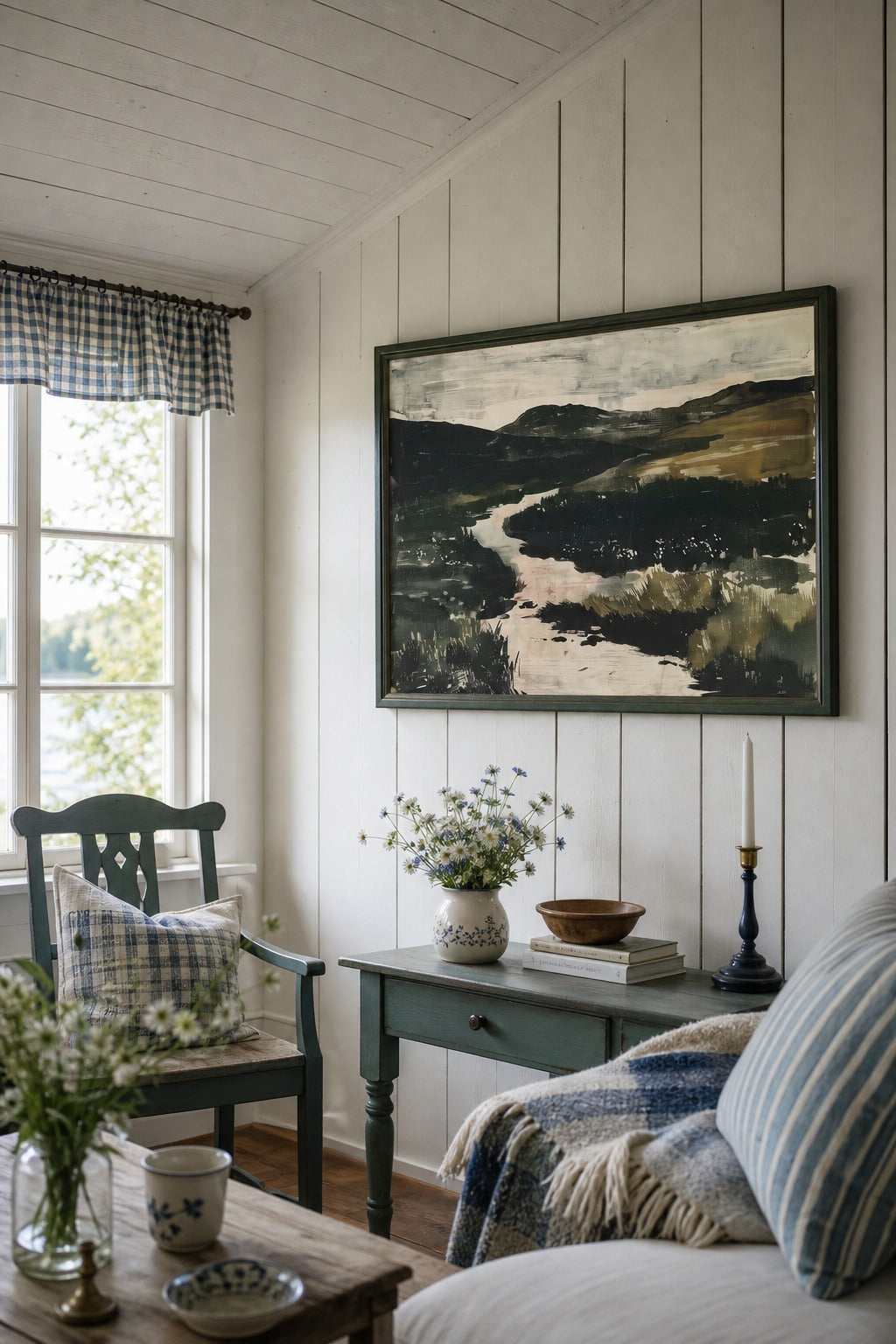 Glen Low art print, angled perspective view