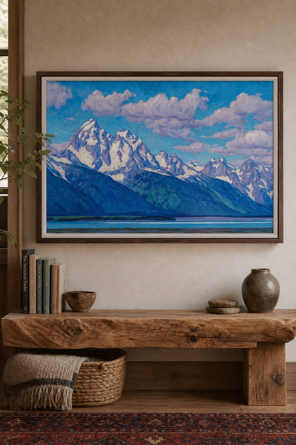 Grand Teton art print on white background