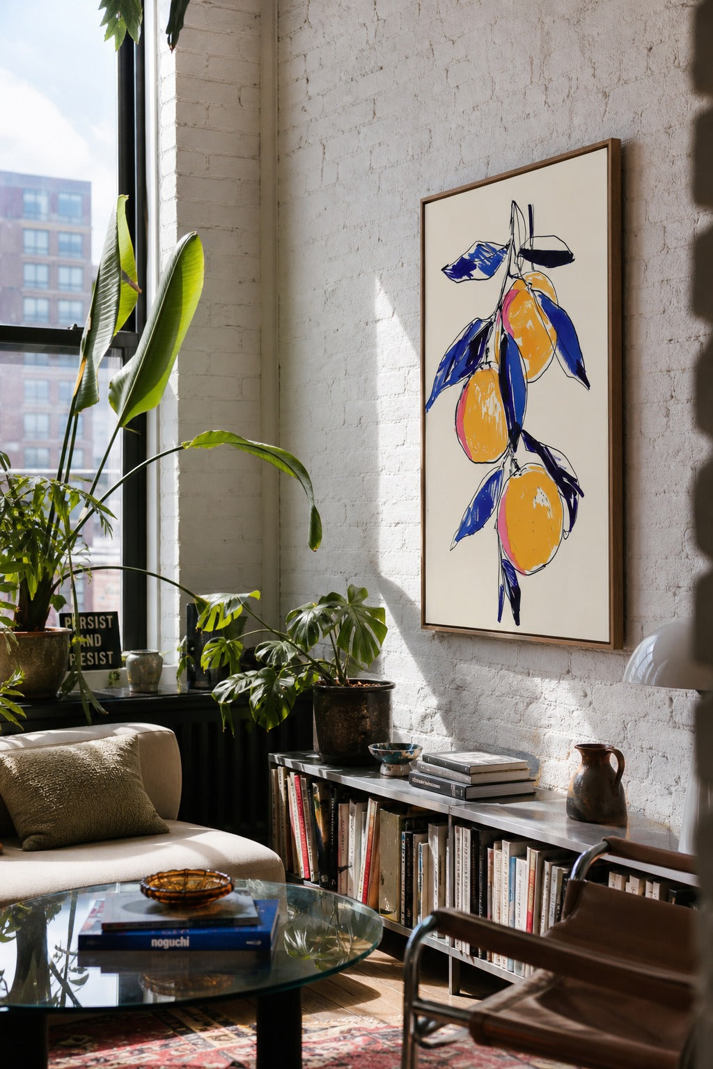 Grove & Pith art print, angled perspective view