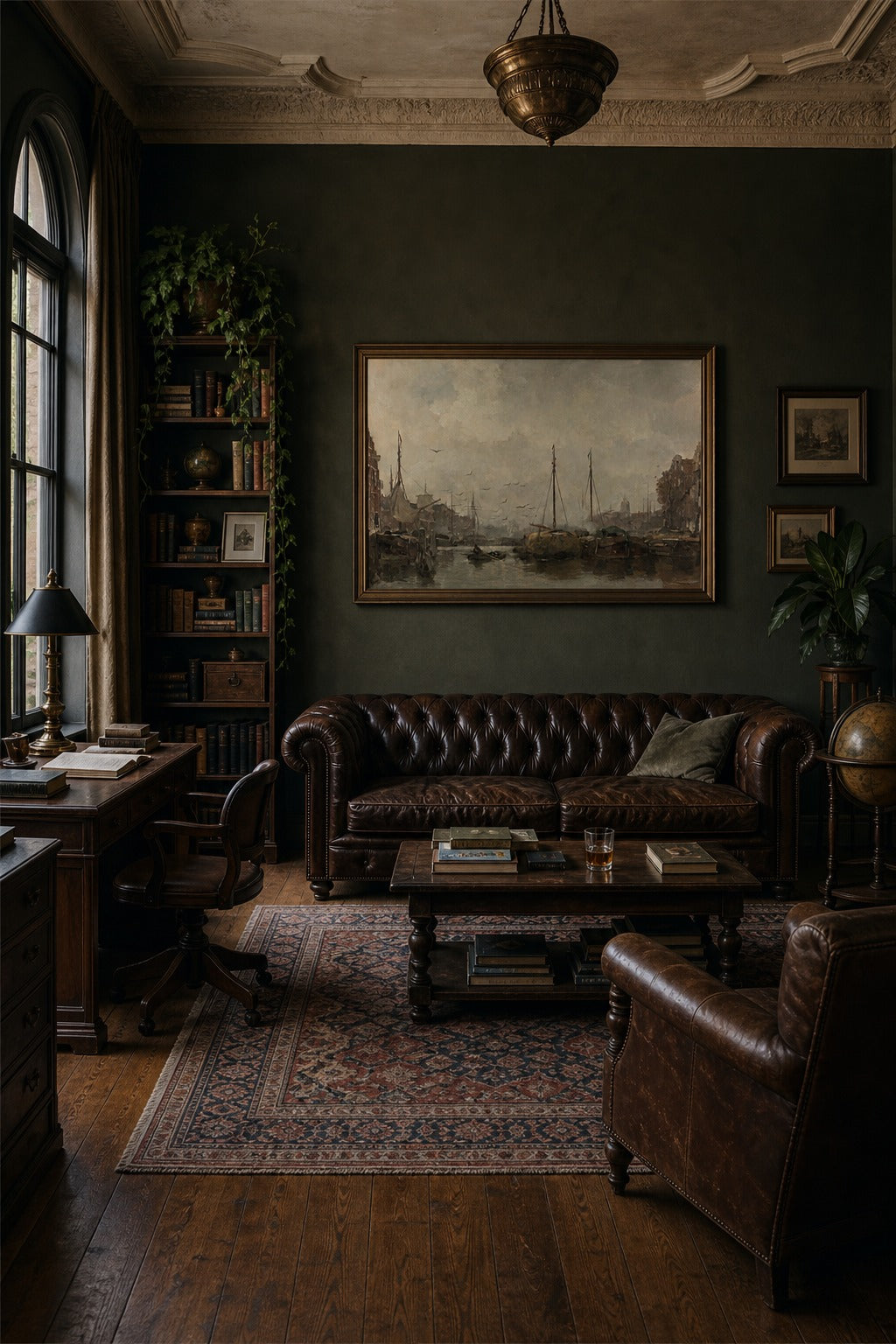 Harbor Mist art print displayed in a modern interior