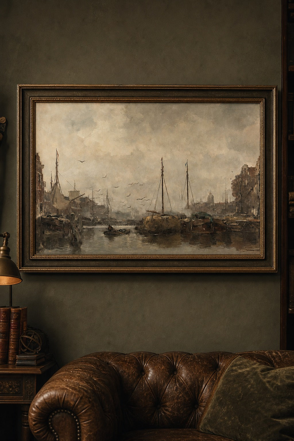 Harbor Mist art print on white background