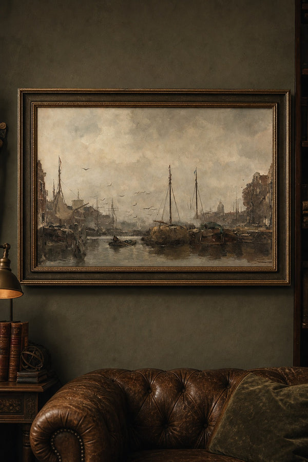 Harbor Mist art print on white background